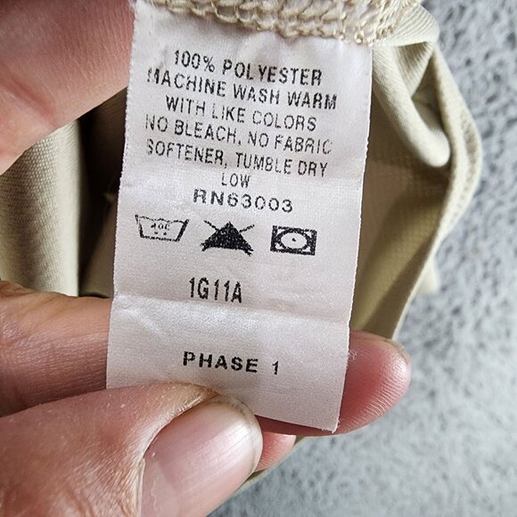 XGO Shirt Mens XL Tan Crew Neck Long Sleeve Tee *GUC* - Picture 7 of 9